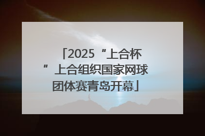 2025“上合杯”上合组织国家网球团体赛青岛开幕