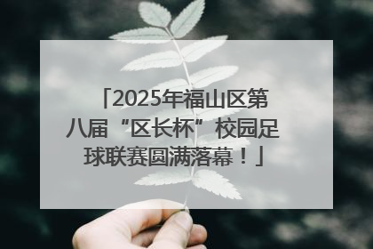 2025年福山区第八届“区长杯”校园足球联赛圆满落幕！