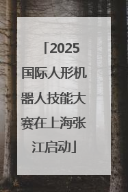 2025国际人形机器人技能大赛在上海张江启动