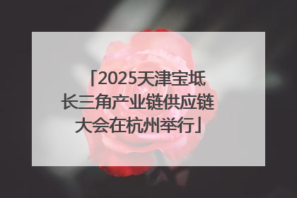 2025天津宝坻长三角产业链供应链大会在杭州举行