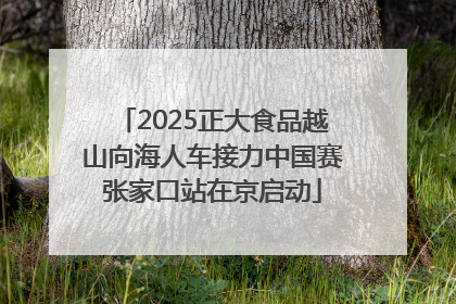 2025正大食品越山向海人车接力中国赛张家口站在京启动