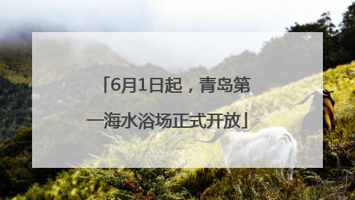 6月1日起，青岛第一海水浴场正式开放